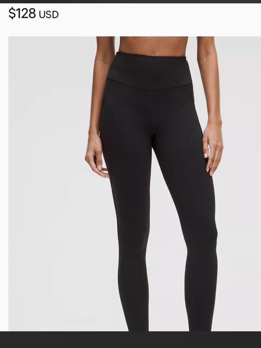 High-Waist Black Active Leggings